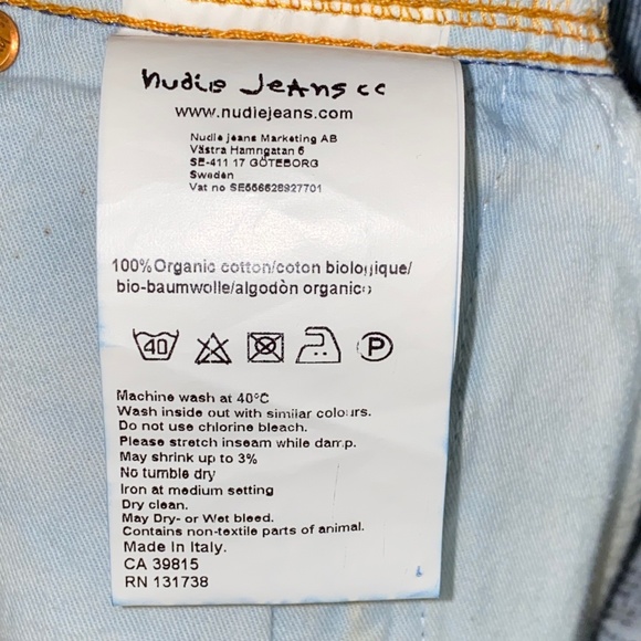 Blue Denim Pants W33 - Nudie Jeans Co - Picture 9 of 10